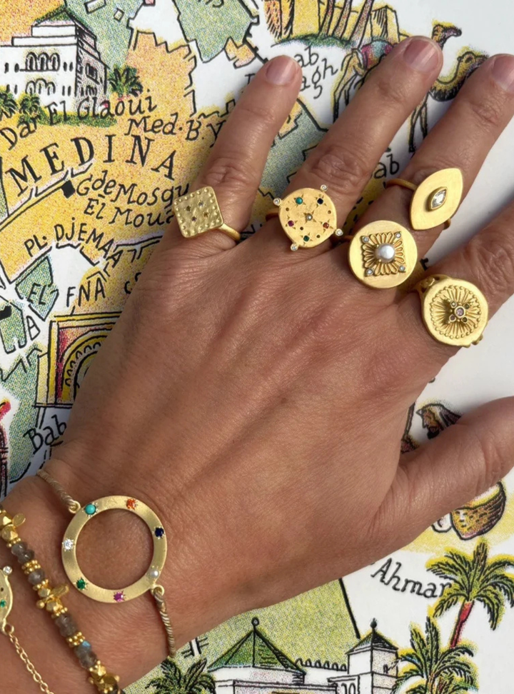 Souk Ring - Mixed Stone