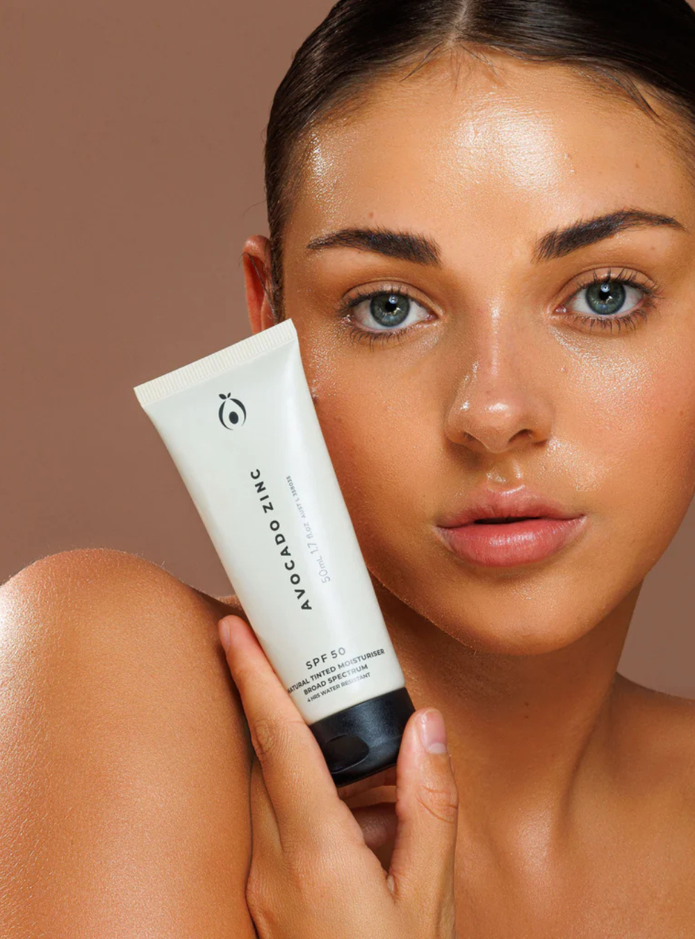 SPF 50 Natural Tinted Moisturiser: Medium-Dark