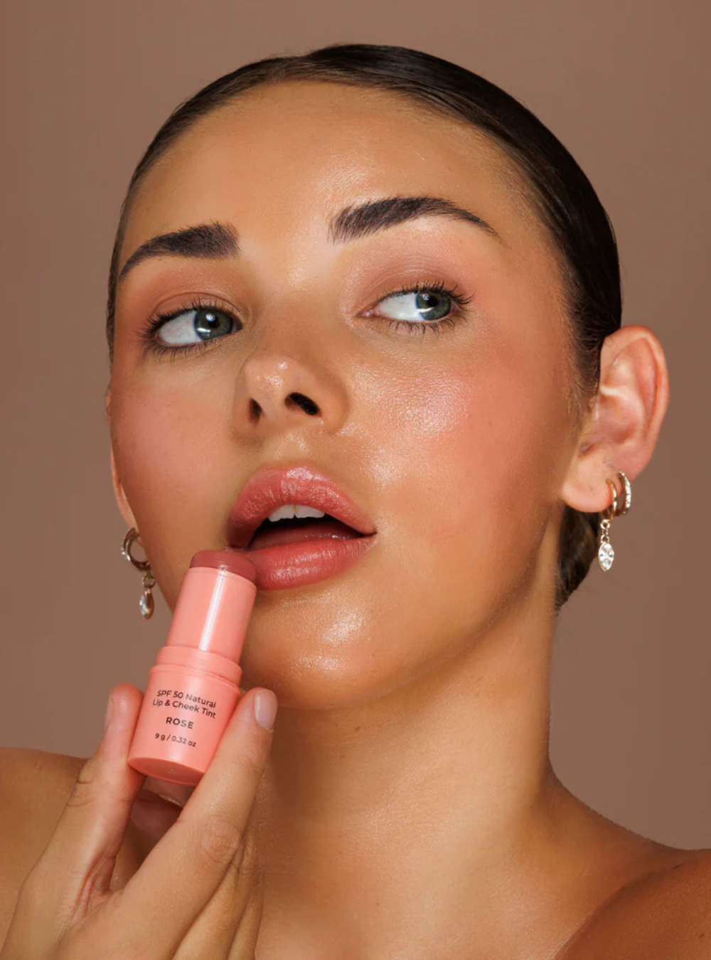 SPF 50 Natural Lip & Cheek Tint - Rose