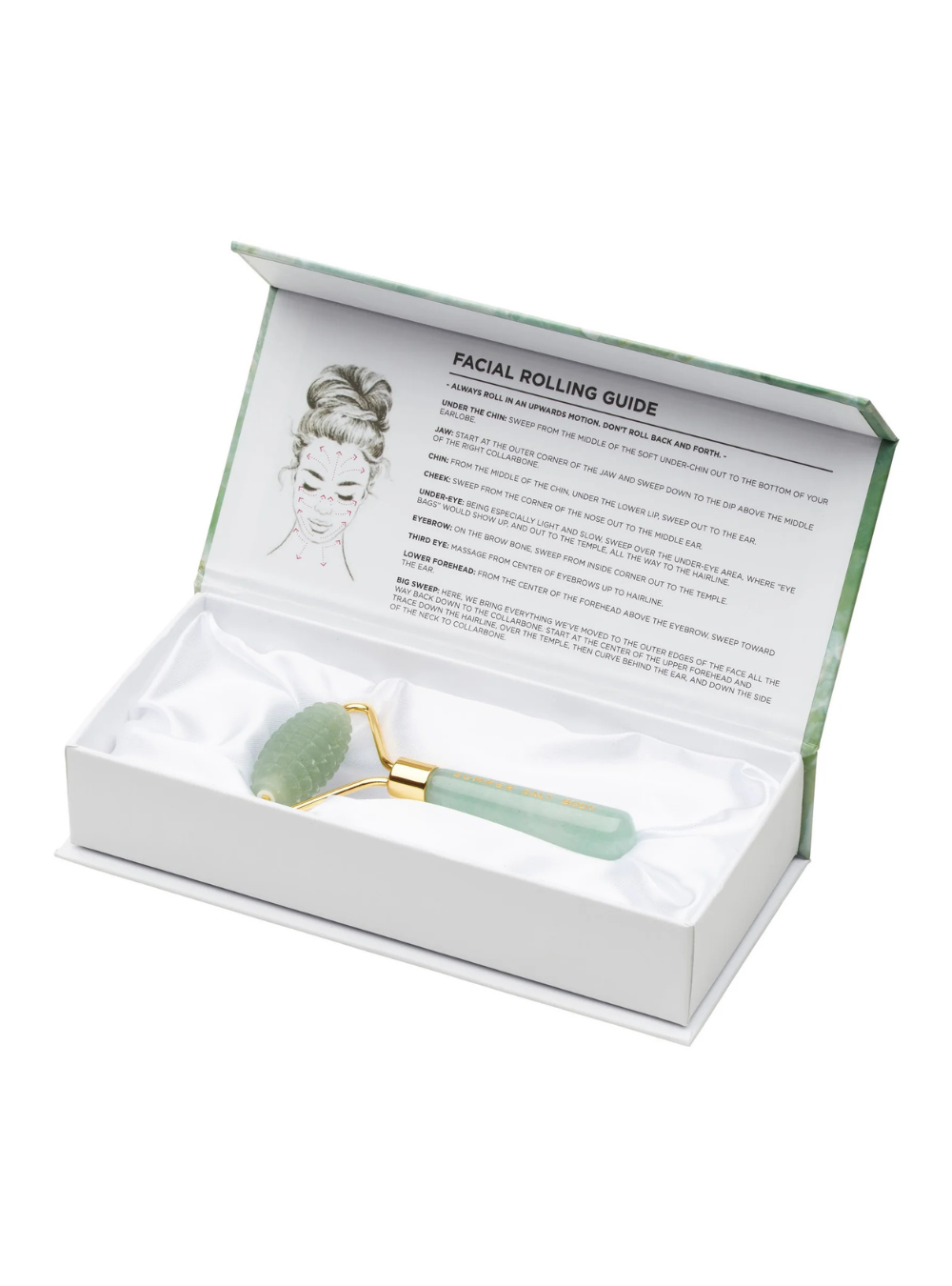 Facial Roller - Spiky Green Jade