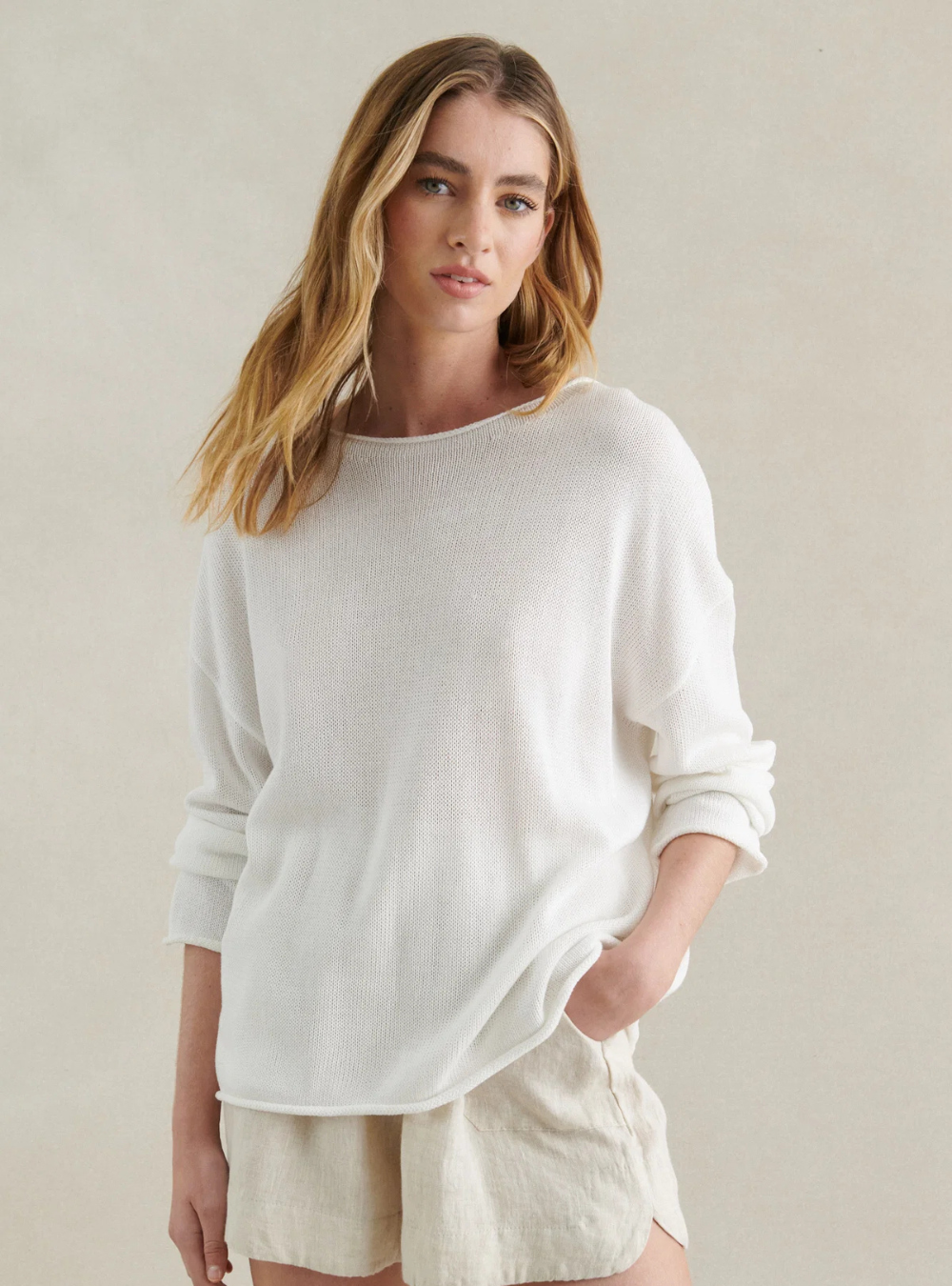 Spring Knit - White