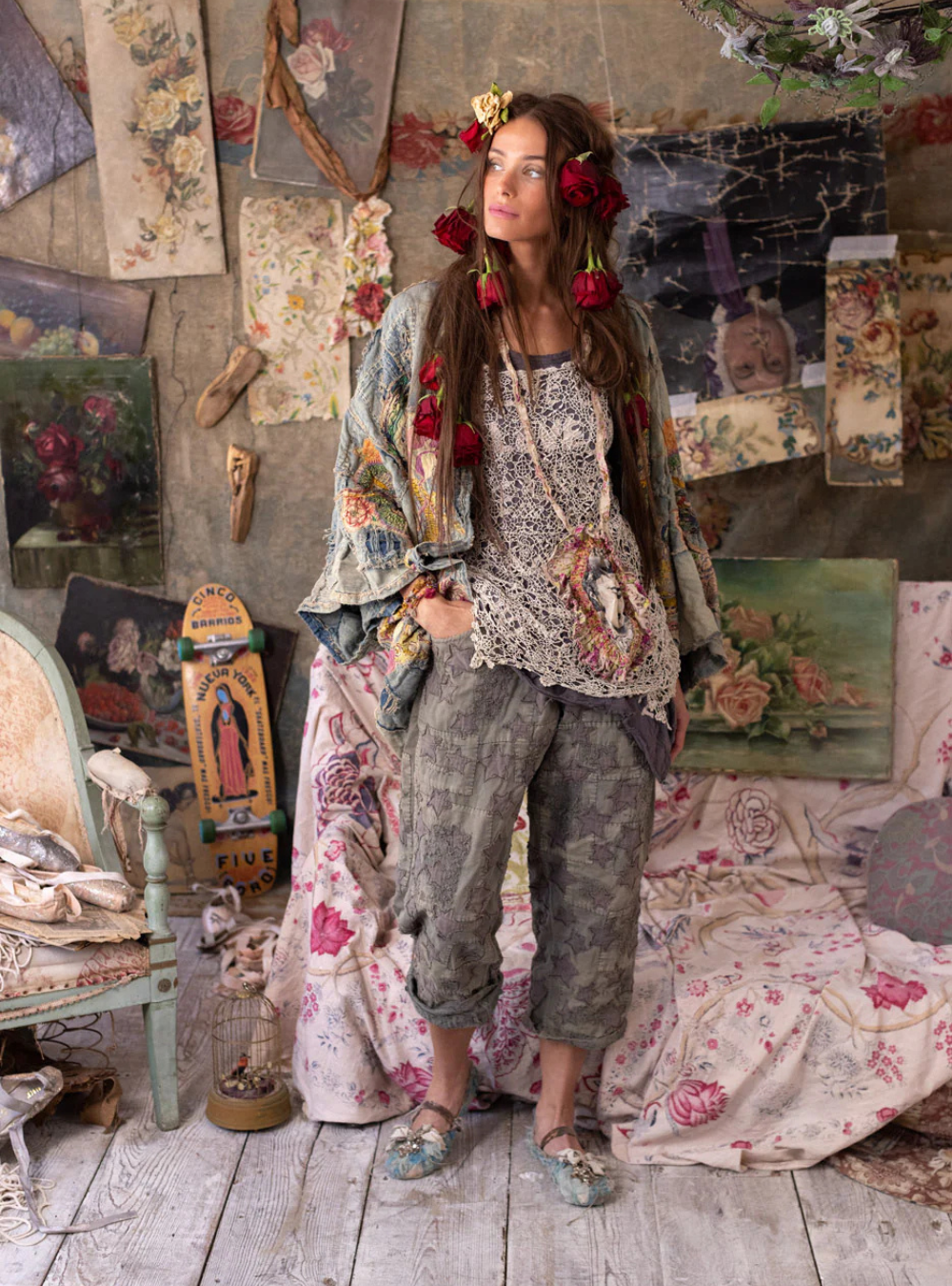 Magnolia Pearl Star Appliqué Miner Pants 704 - Evangeline | PRE-ORDER