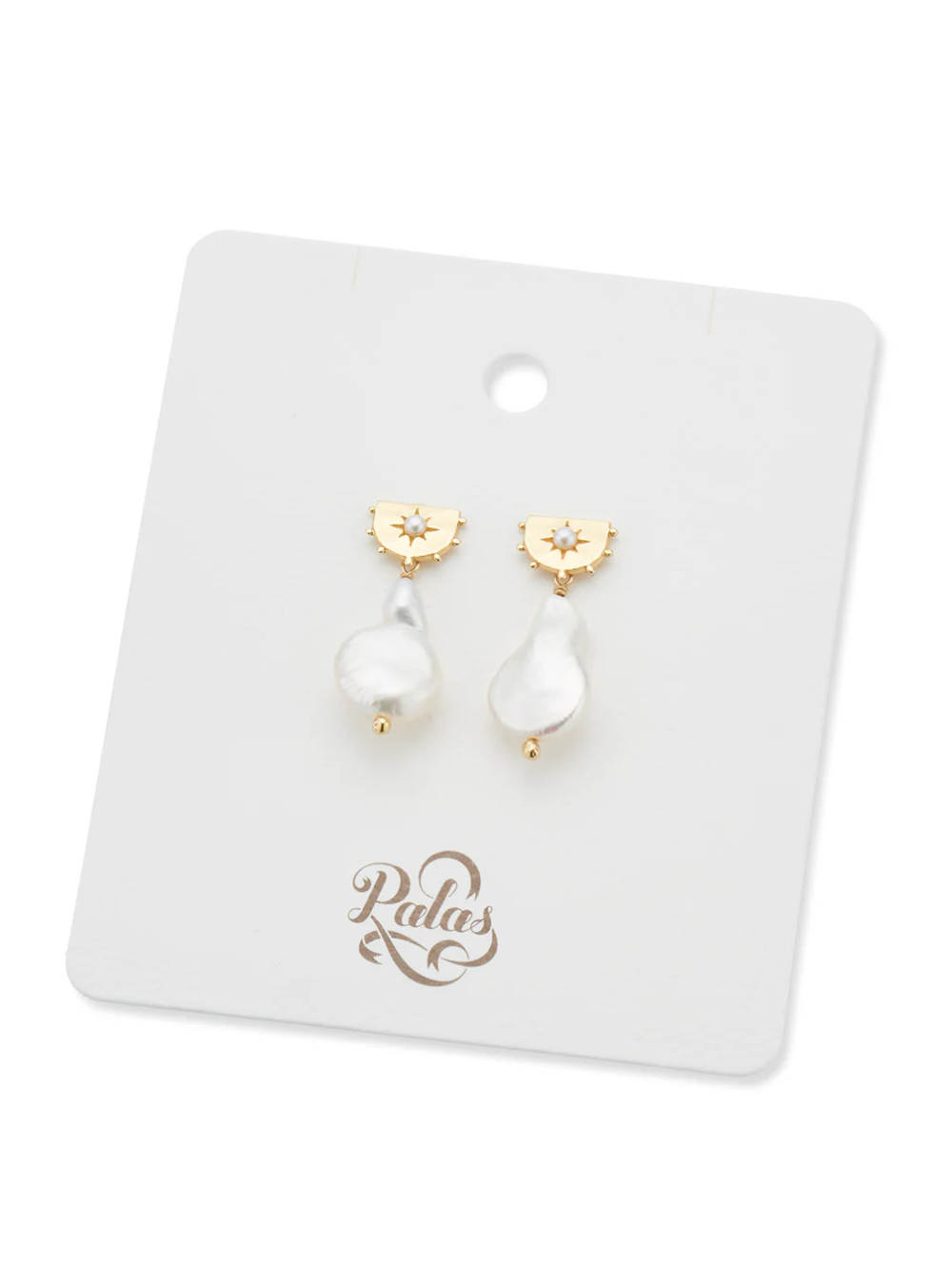 Star of The Sea Pearl Drop Earrings