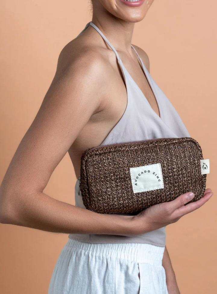 Chocolate Straw Pouch