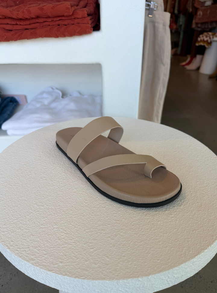 Haulen Leather Sandals - Stone
