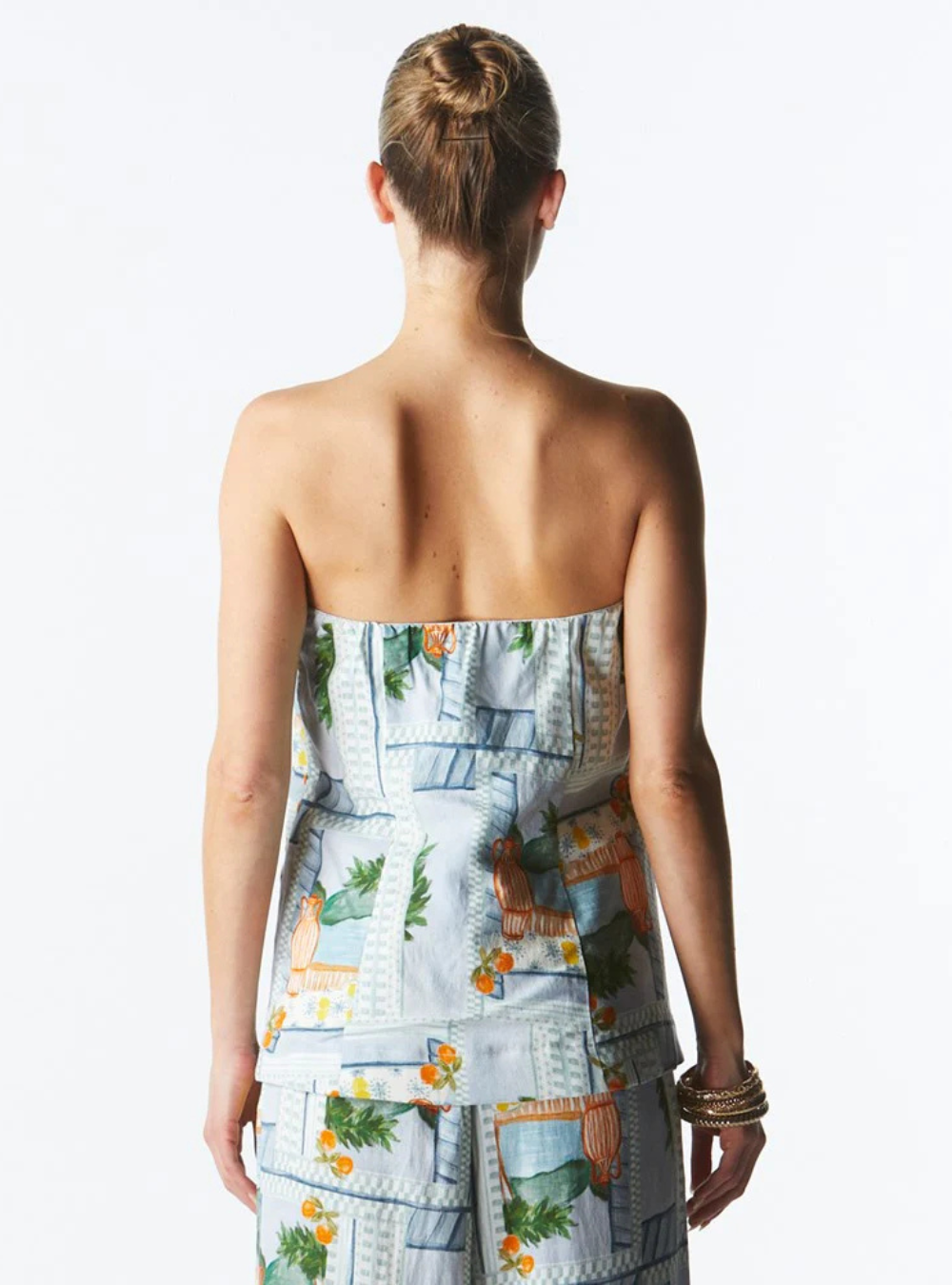 The Terrace Strapless Top - Postcard