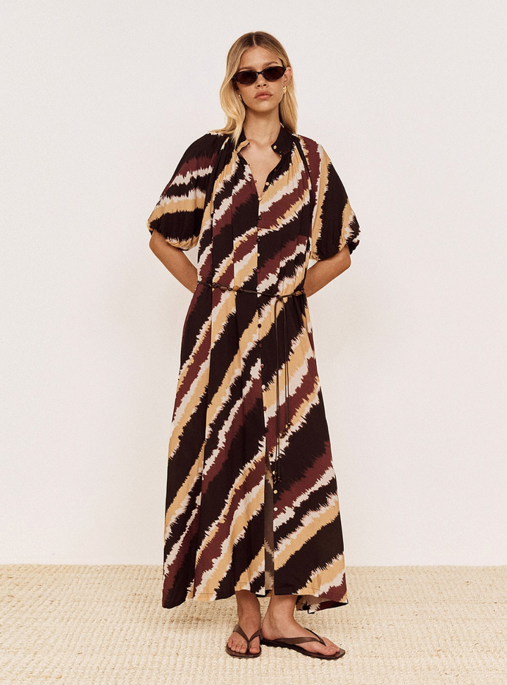 Greta Maxi Dress - Stripe