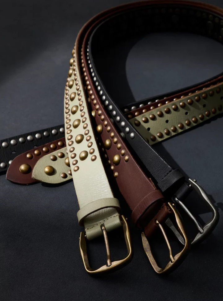 Sola Stud Belt - Black