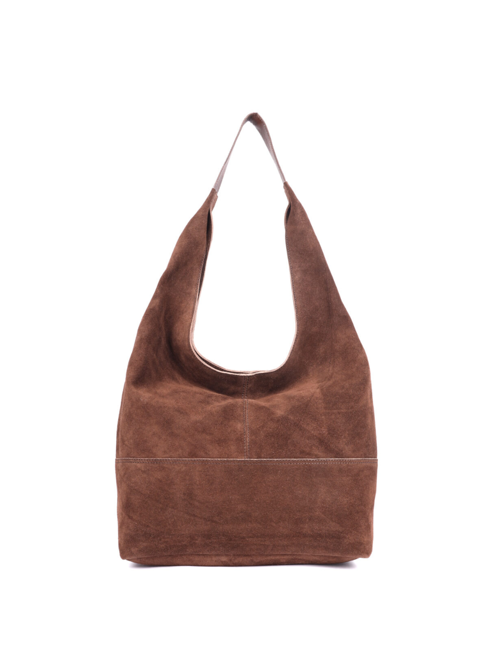 Petal Suede Tote - Brown