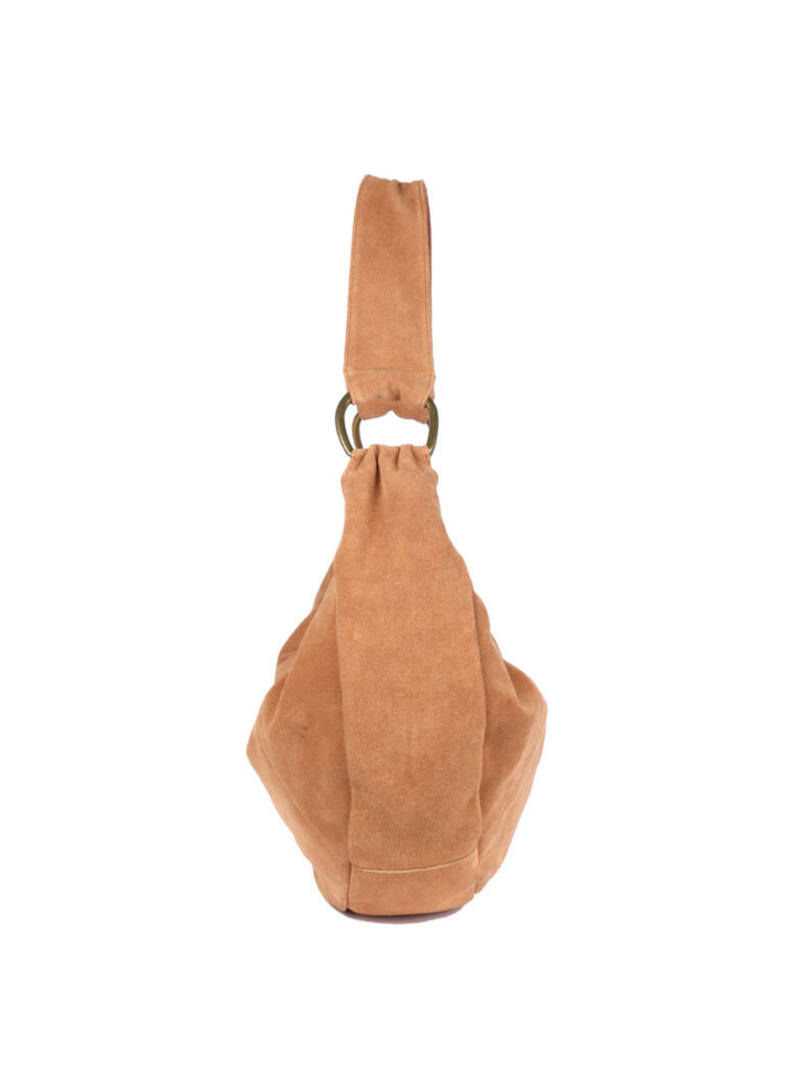 Cynthia Suede Bag - Tan
