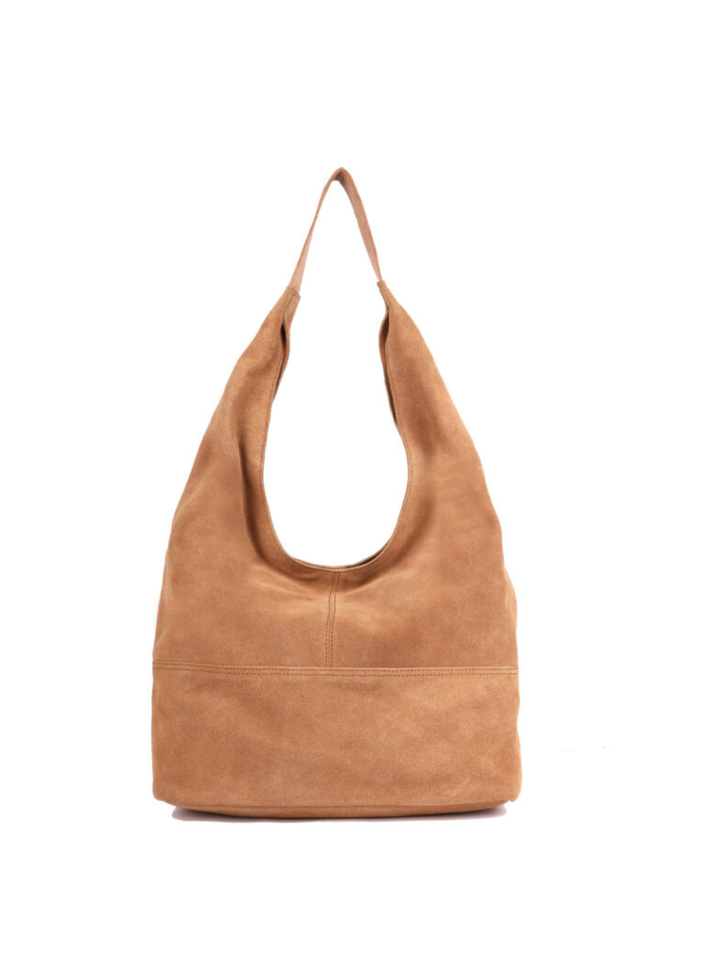 Petal Suede Tote - Tan