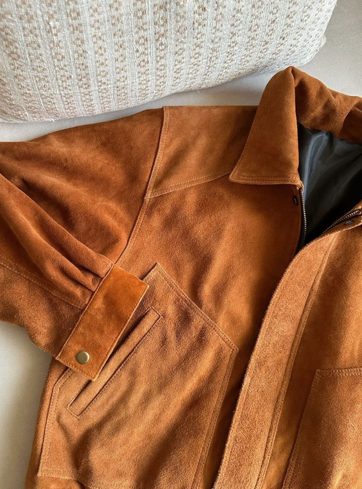 Zephyr Suede Jacket - Havana Cuba