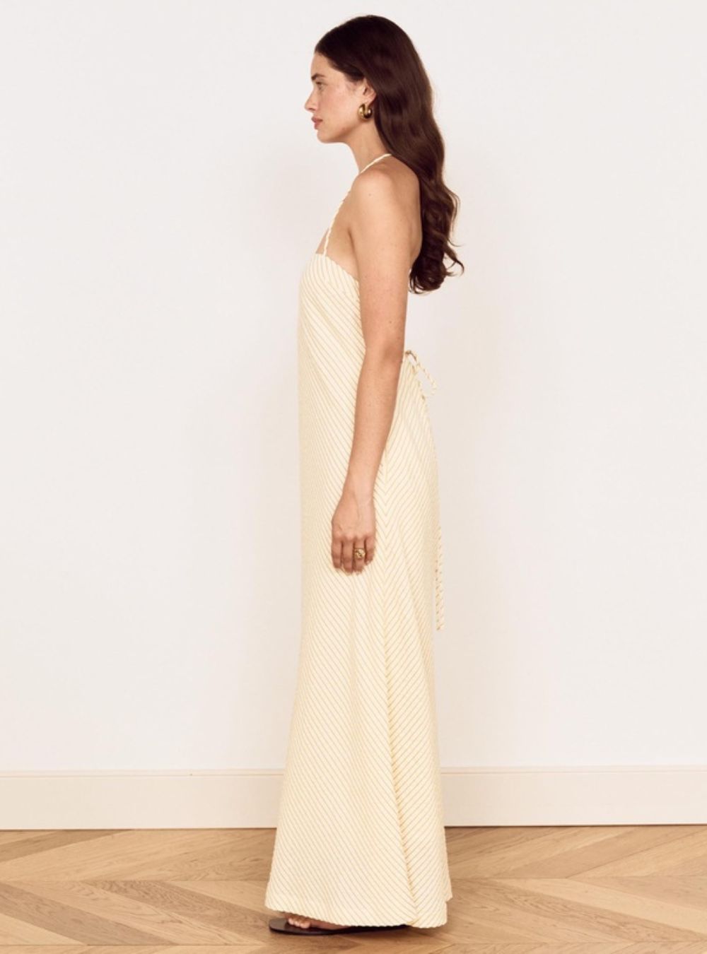 Asa Maxi Sundress - Latte Stripe