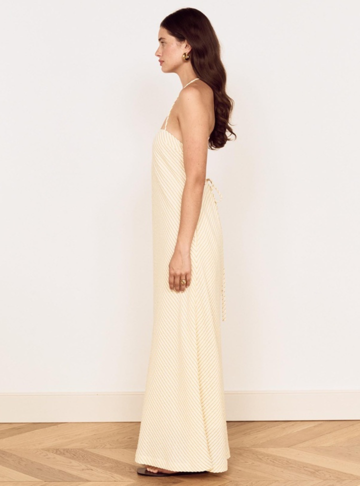 Asa Maxi Sundress - Latte Stripe
