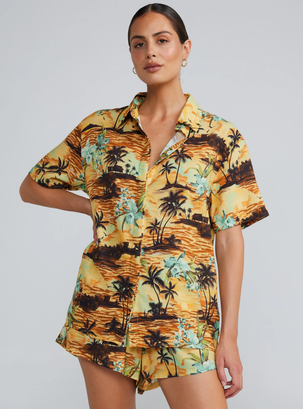 Palm Beach Slim Shirt - Sunset