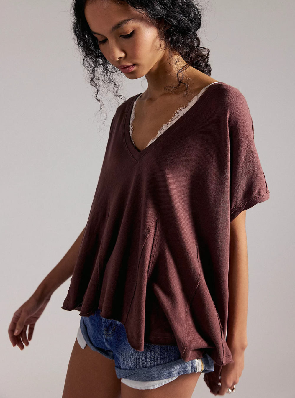 Swing Along W Me Tee - Brunette