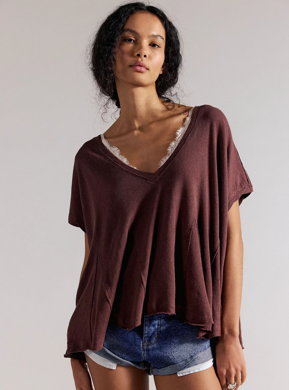 Swing Along W Me Tee - Brunette