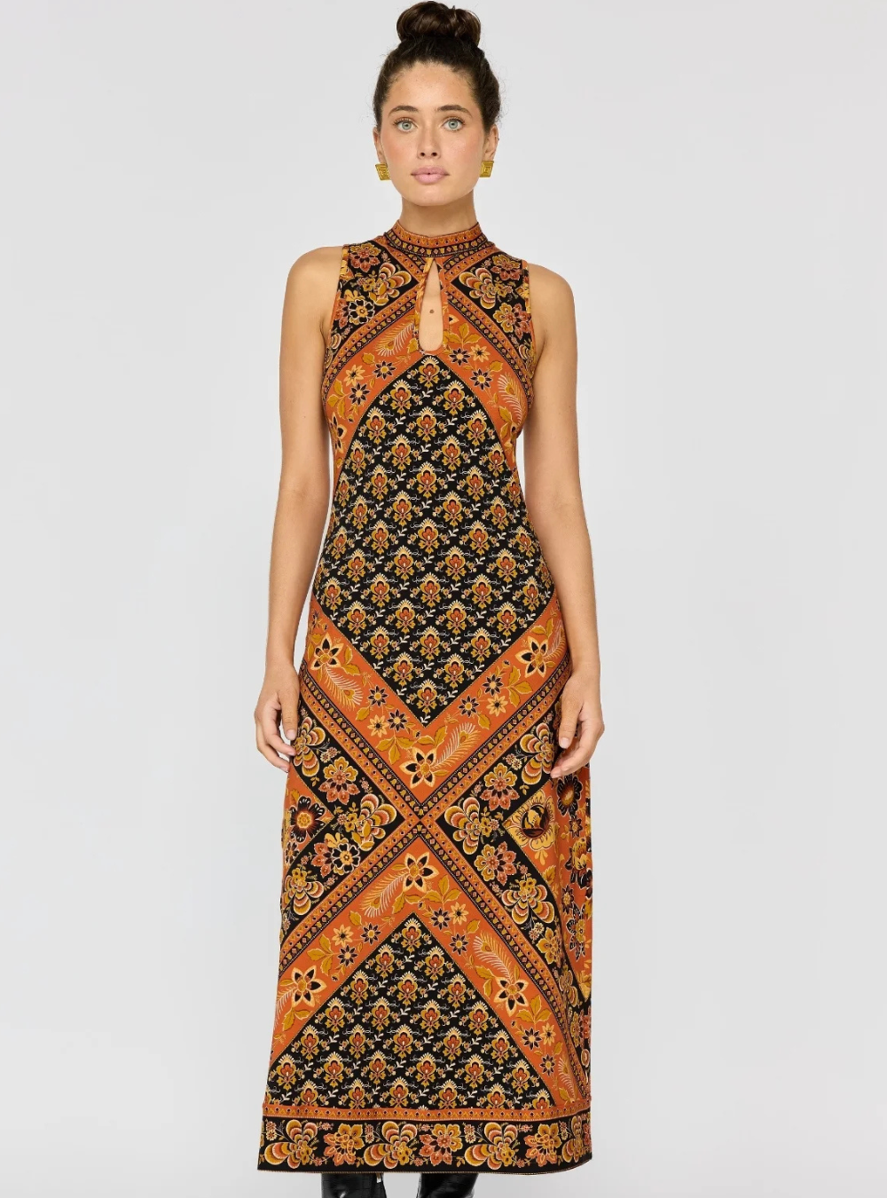 Sydney Midi Dress - Saffron