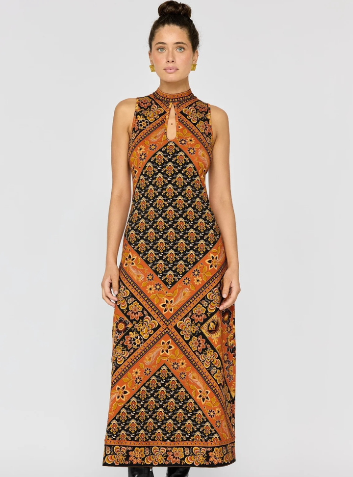 Sydney Midi Dress - Saffron