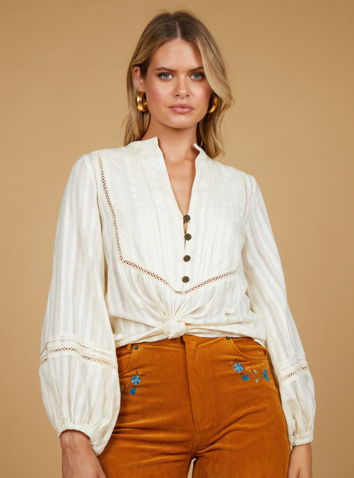 Sylvie Blouse - Pearl