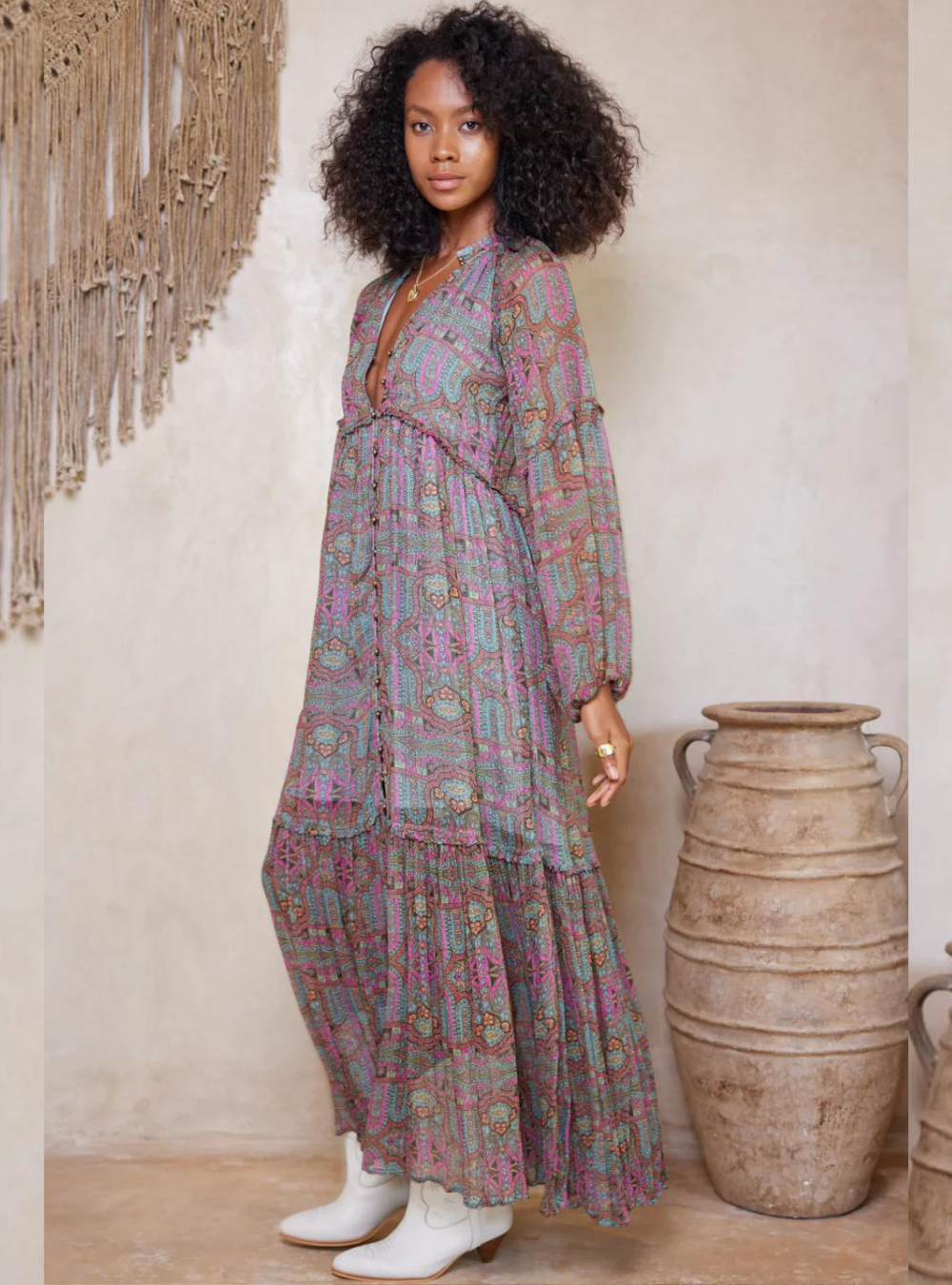 Marjorie Isla Maxi Dress - Taragon