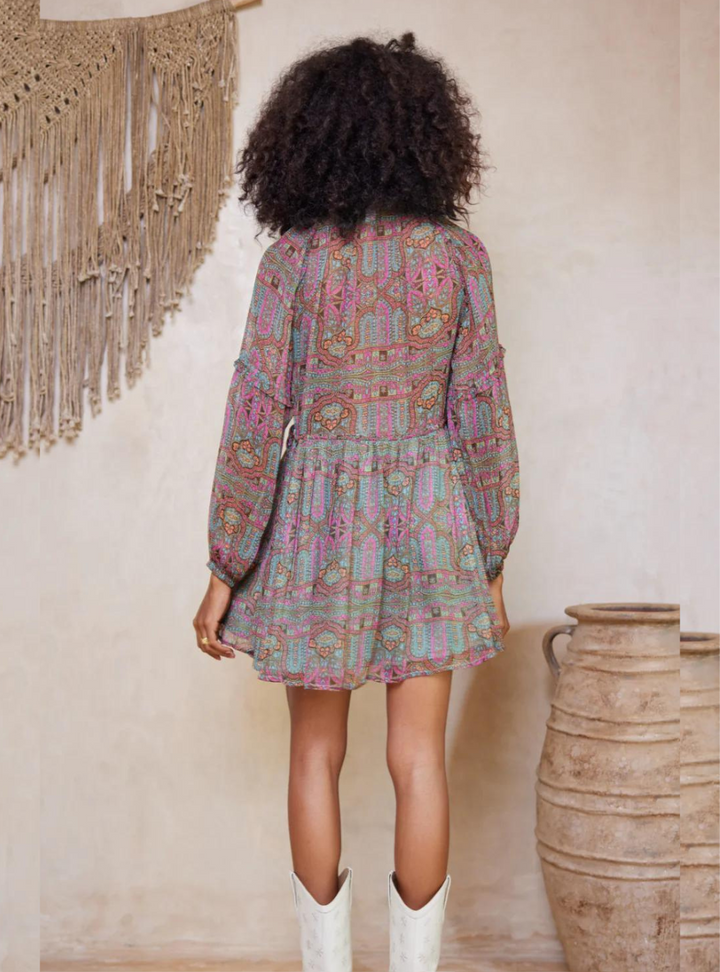 Marjorie Isla Mini Dress - Taragon