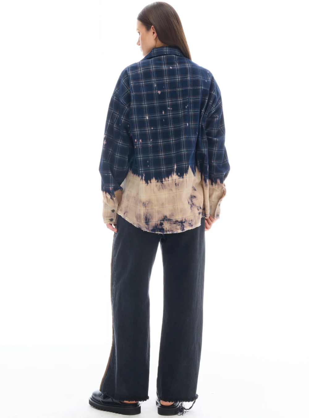 Bleached Checked Cord Shirt