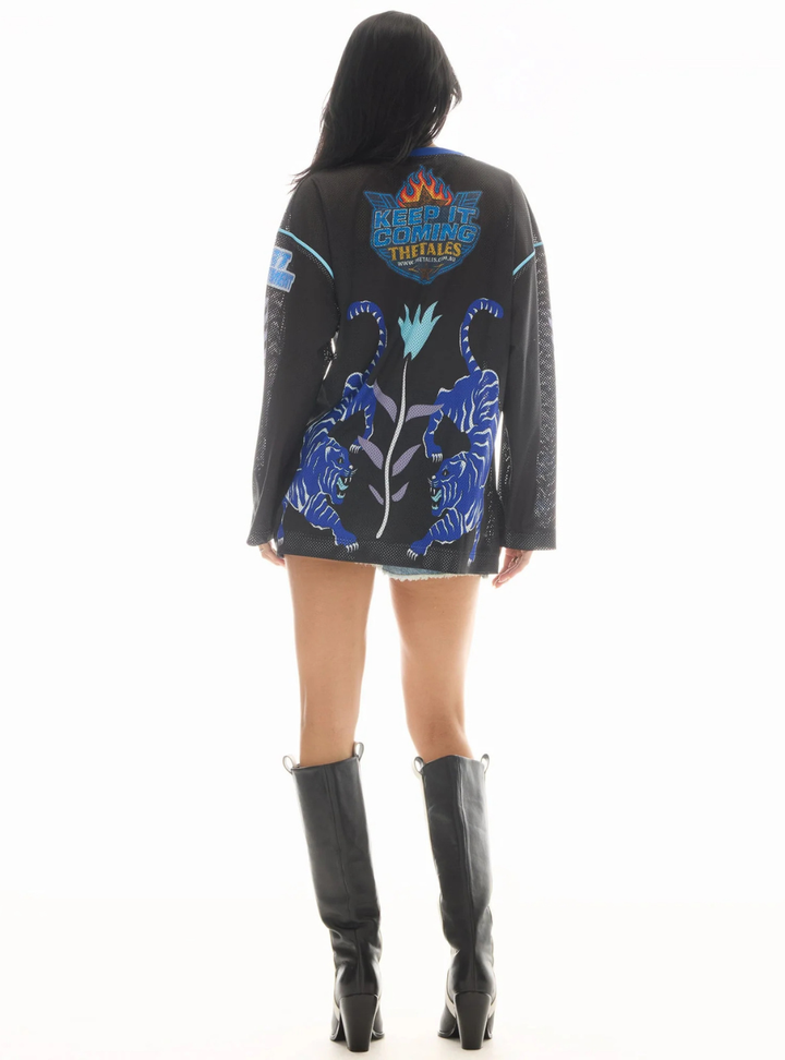 Crouching Tiger Long Sleeve Football Jersey