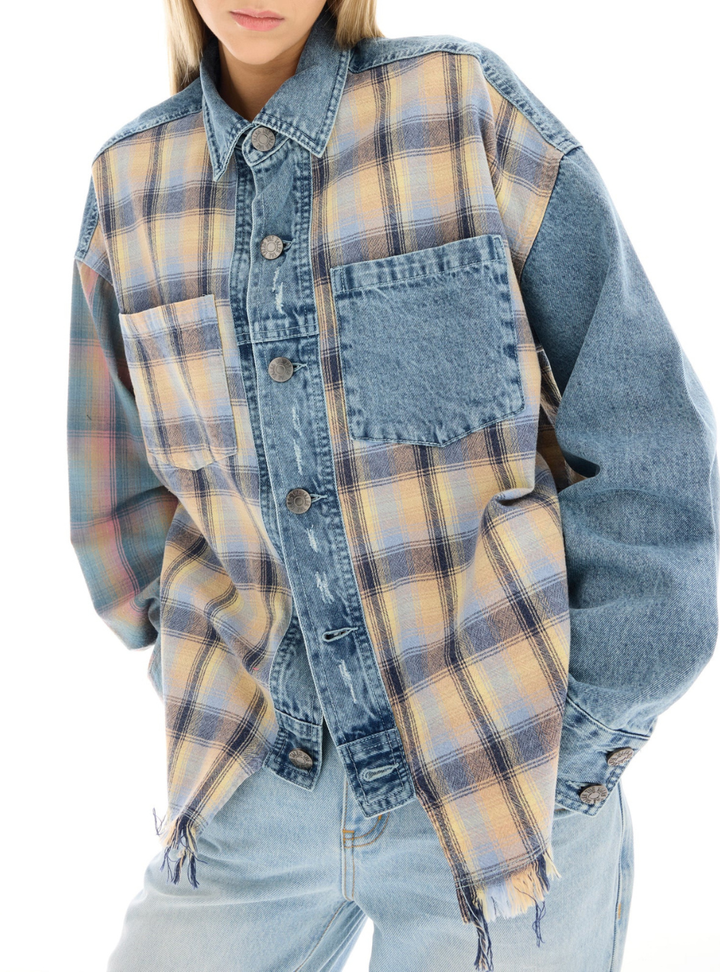 Denim And Flannel Shirt