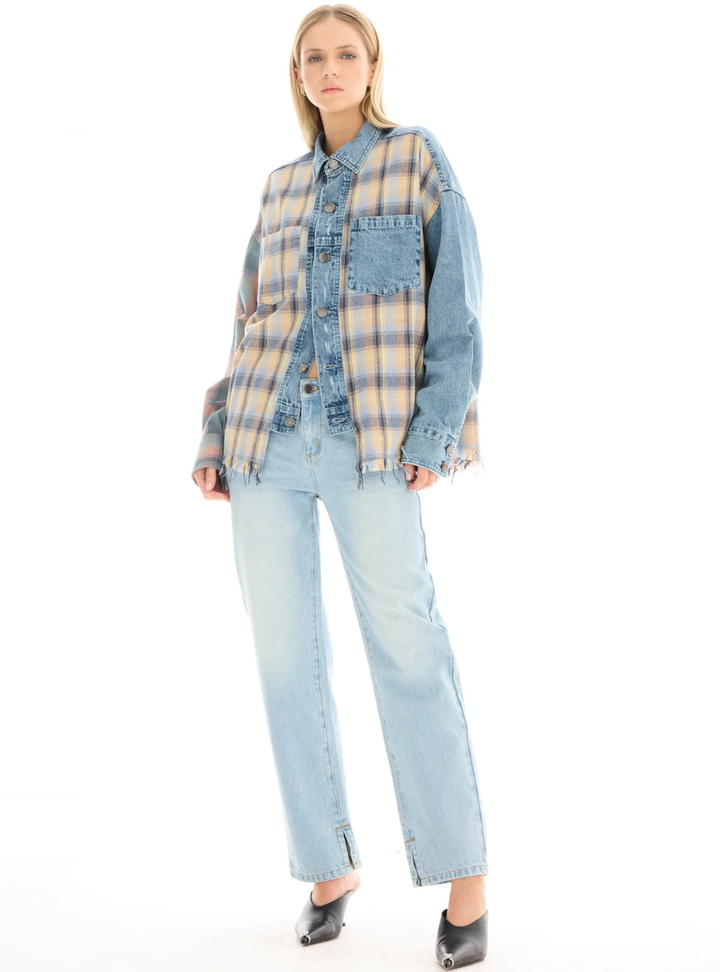 Denim And Flannel Shirt