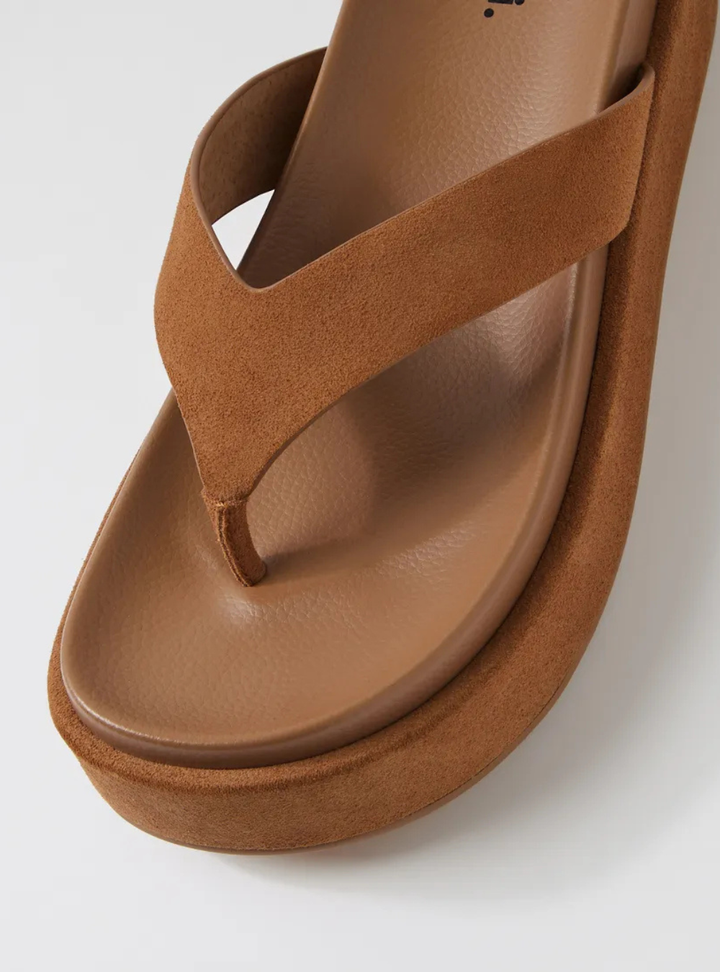 Tamarah Suede Thongs - Fawn