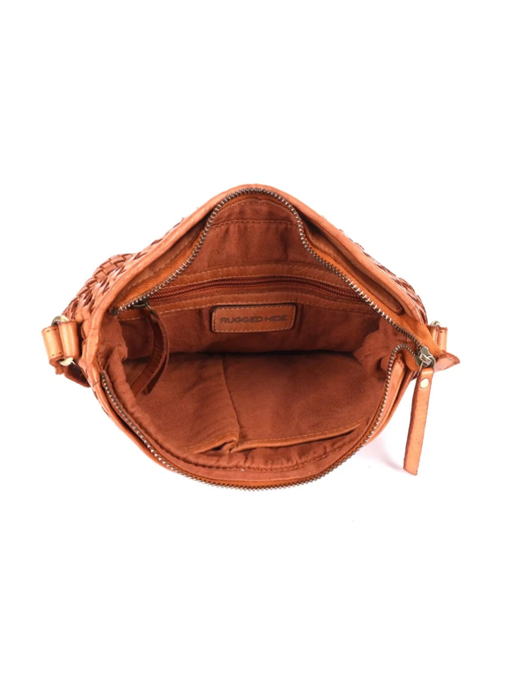 Angelica Woven Cross Body - Tan