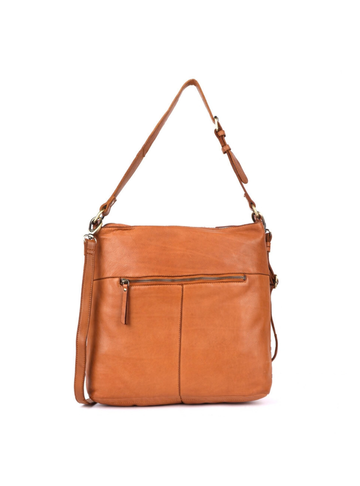 Skye Woven Shoulder Bag - Tan
