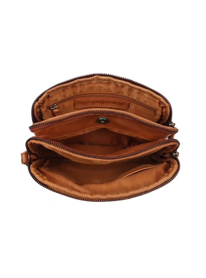 Nancy Woven Cross Body - Tan