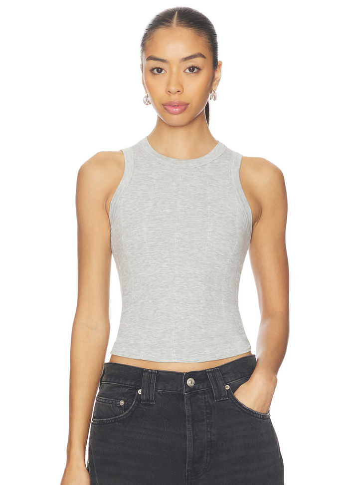 So Soft Seamless Modal Tank - Heather Grey