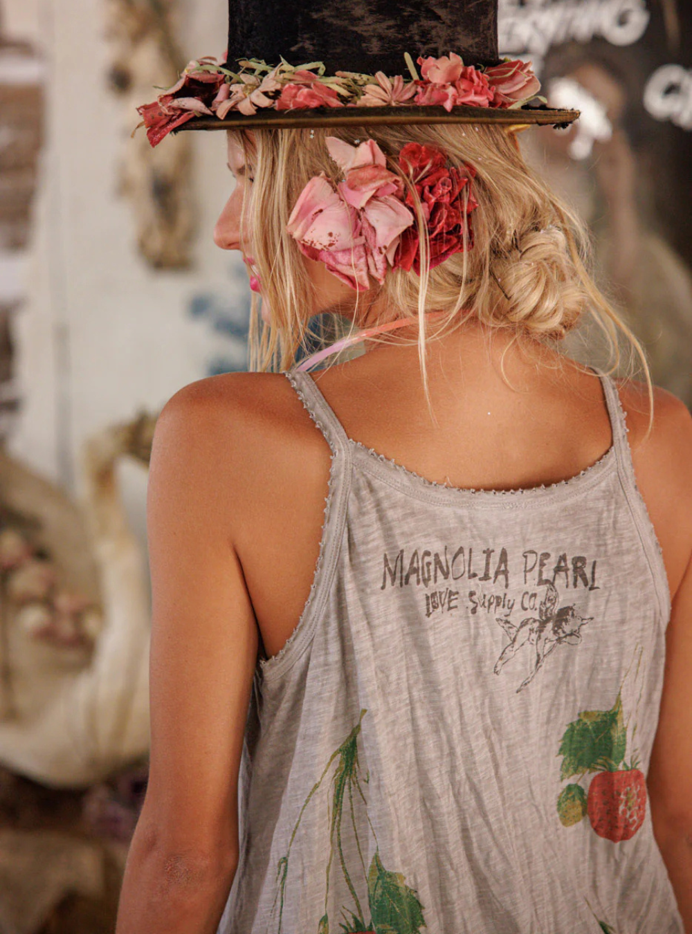 Magnolia Pearl Strawberry Lana Tank 426 - Pebble