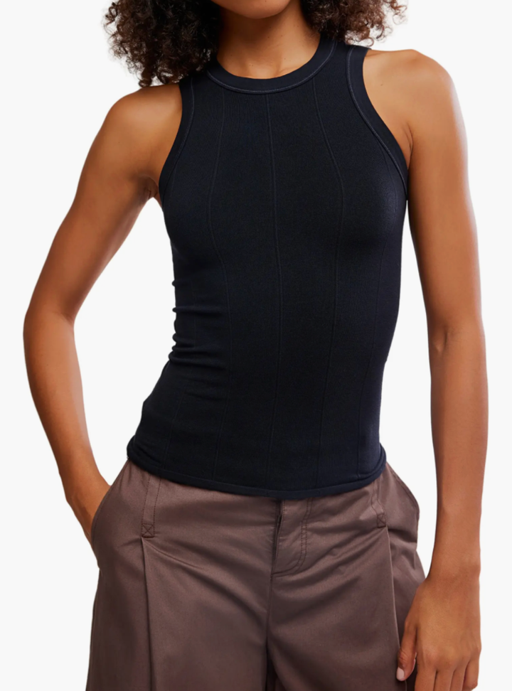 So Soft Seamless Modal Tank - Black
