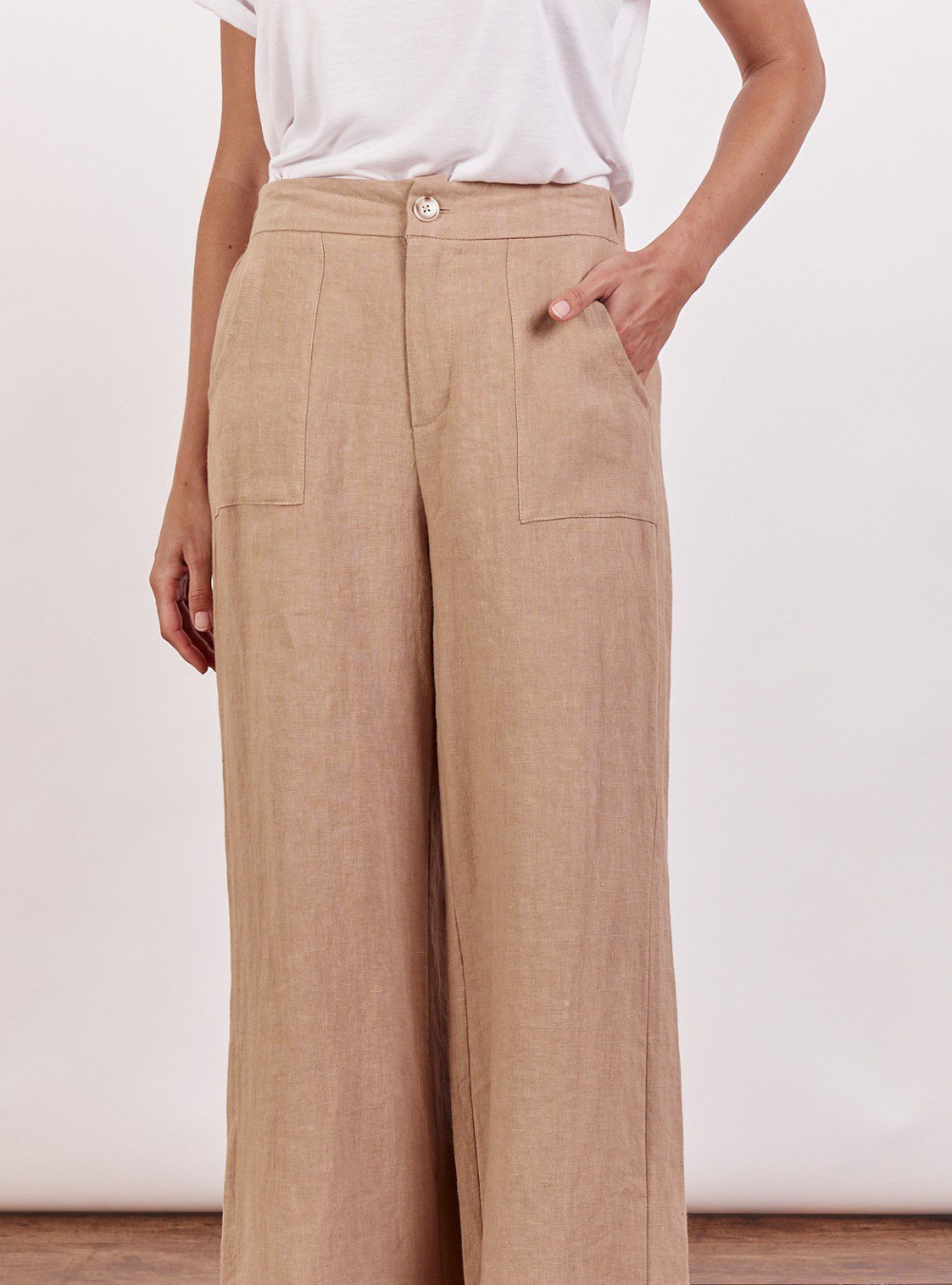 Jude Linen Pants - Taupe
