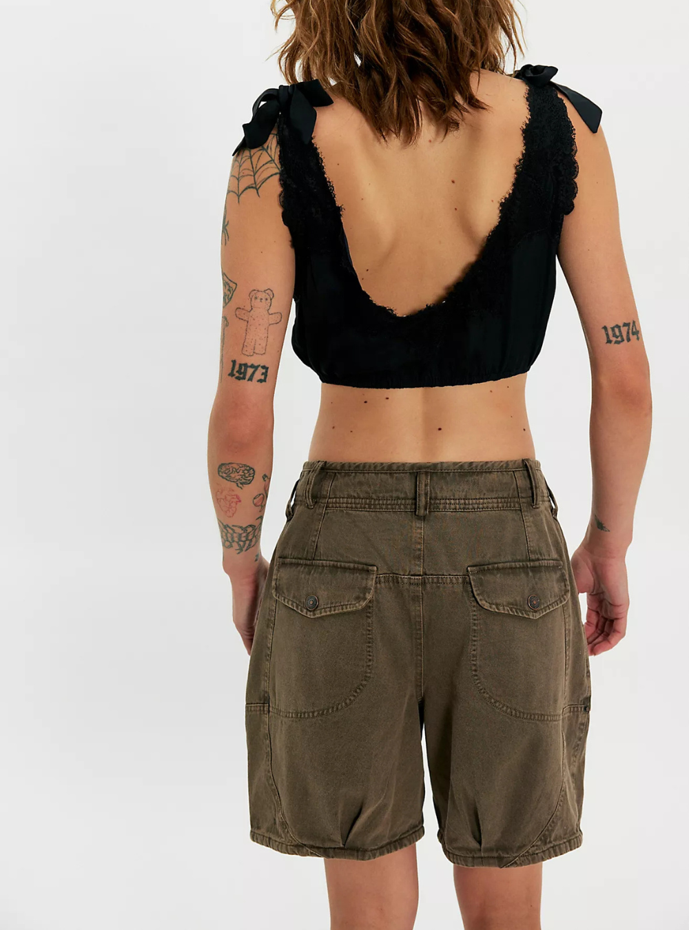 Wild Rebel Barrel Shorts - Teak