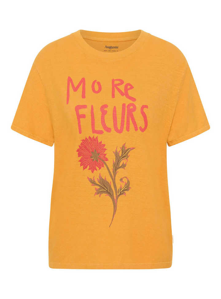 Fleurs Classic Tee - Mango