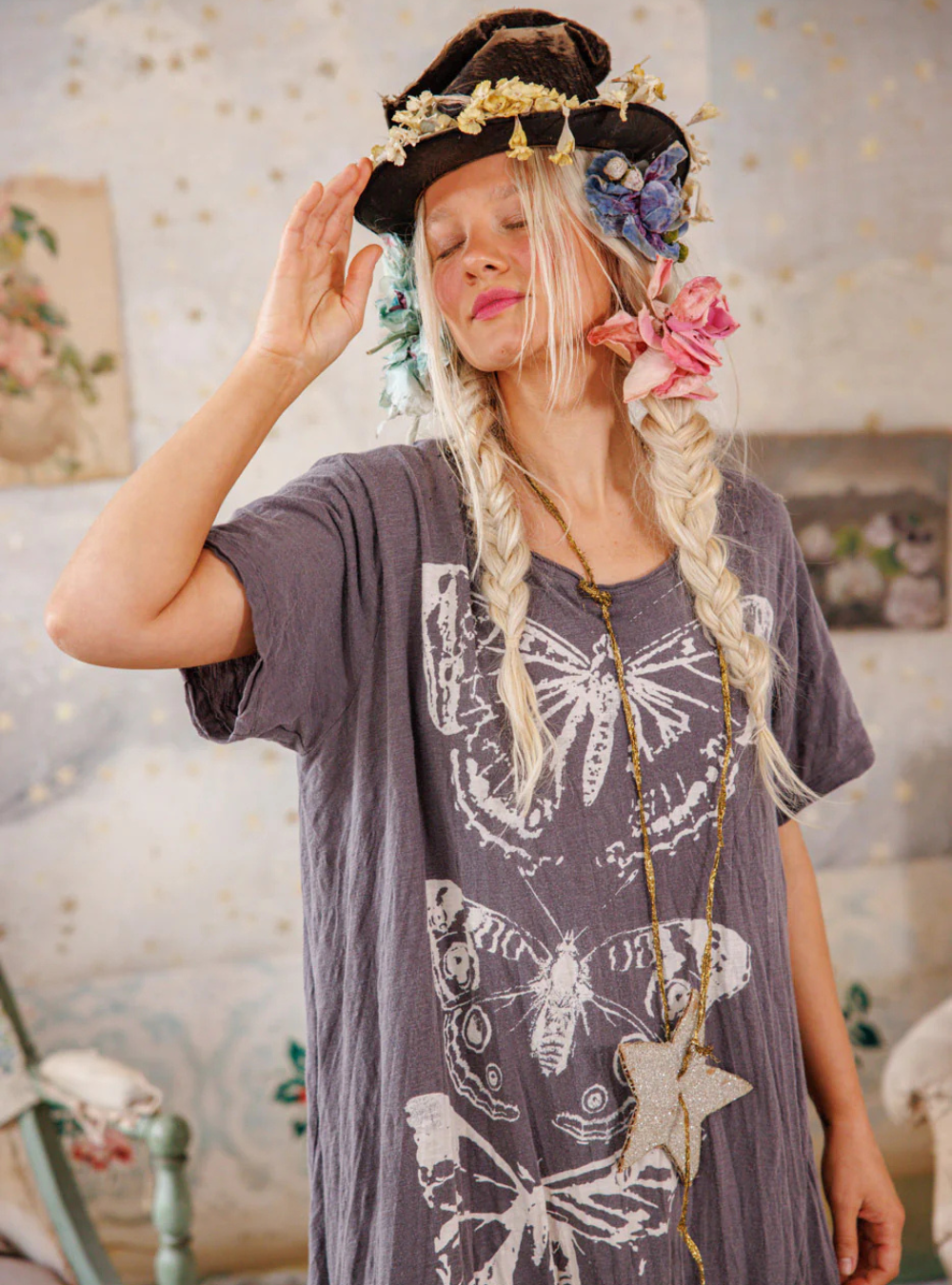 Butterfly Totem Tee Dress - Ozzy | PRE-ORDER