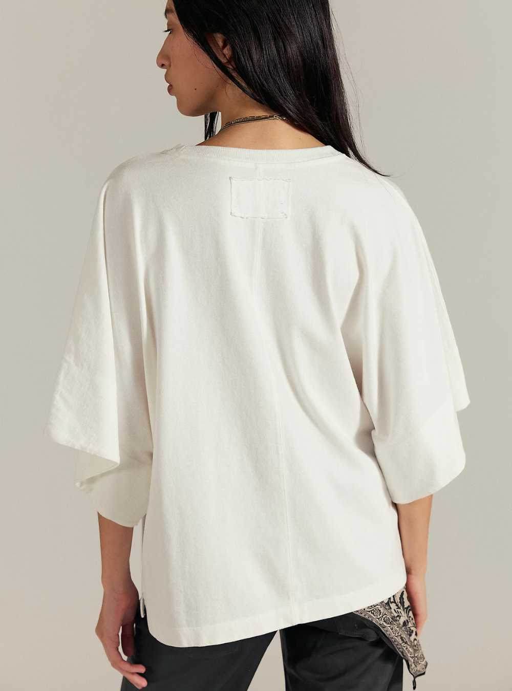 Atlas Dolman Tee - Clean Ivory