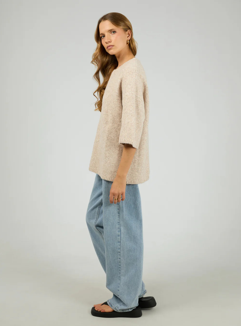 Willow Knit Tee - Oat