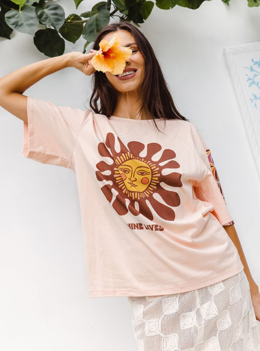 Rainbow Chaser Tee - Peachy