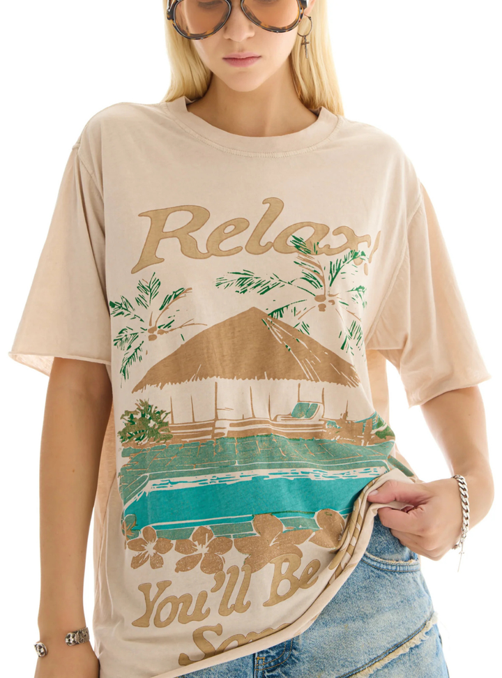 Relax Someday Tee - Stone