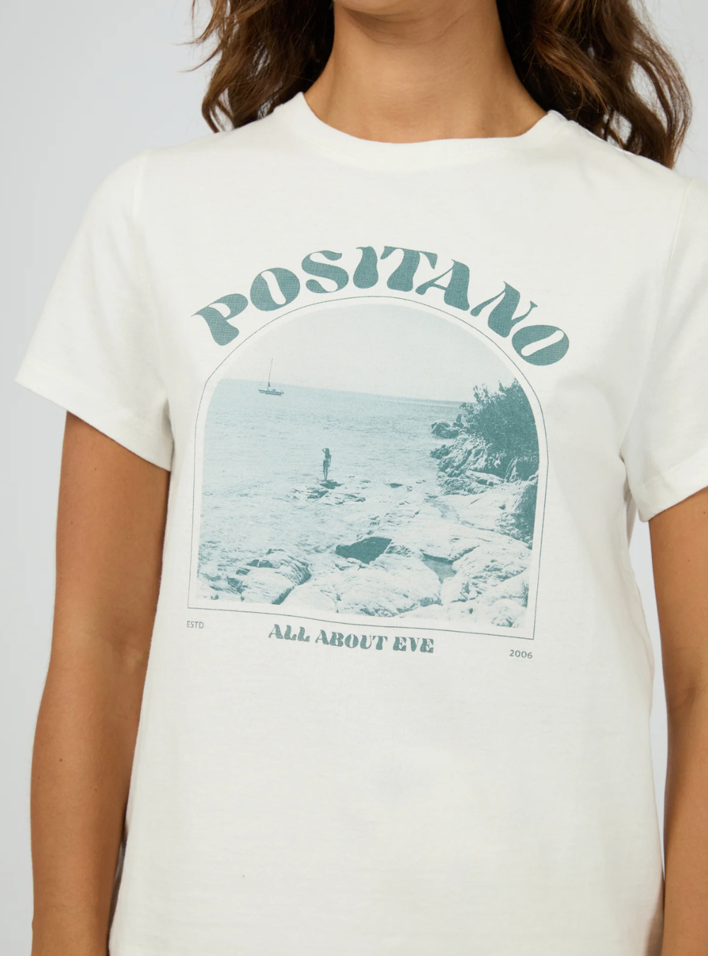 Positano Regular Tee - Vintage White