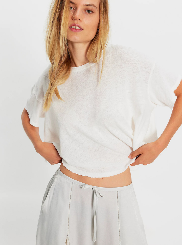 Elsie Swing Tee - Whisper White