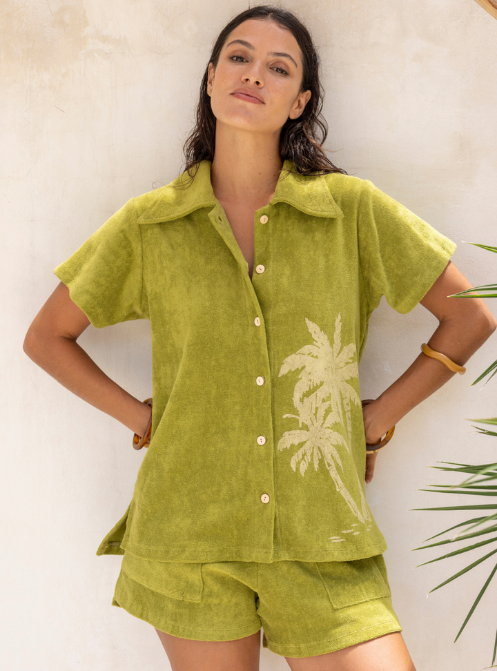 Cabana Terry Shirt - Olive