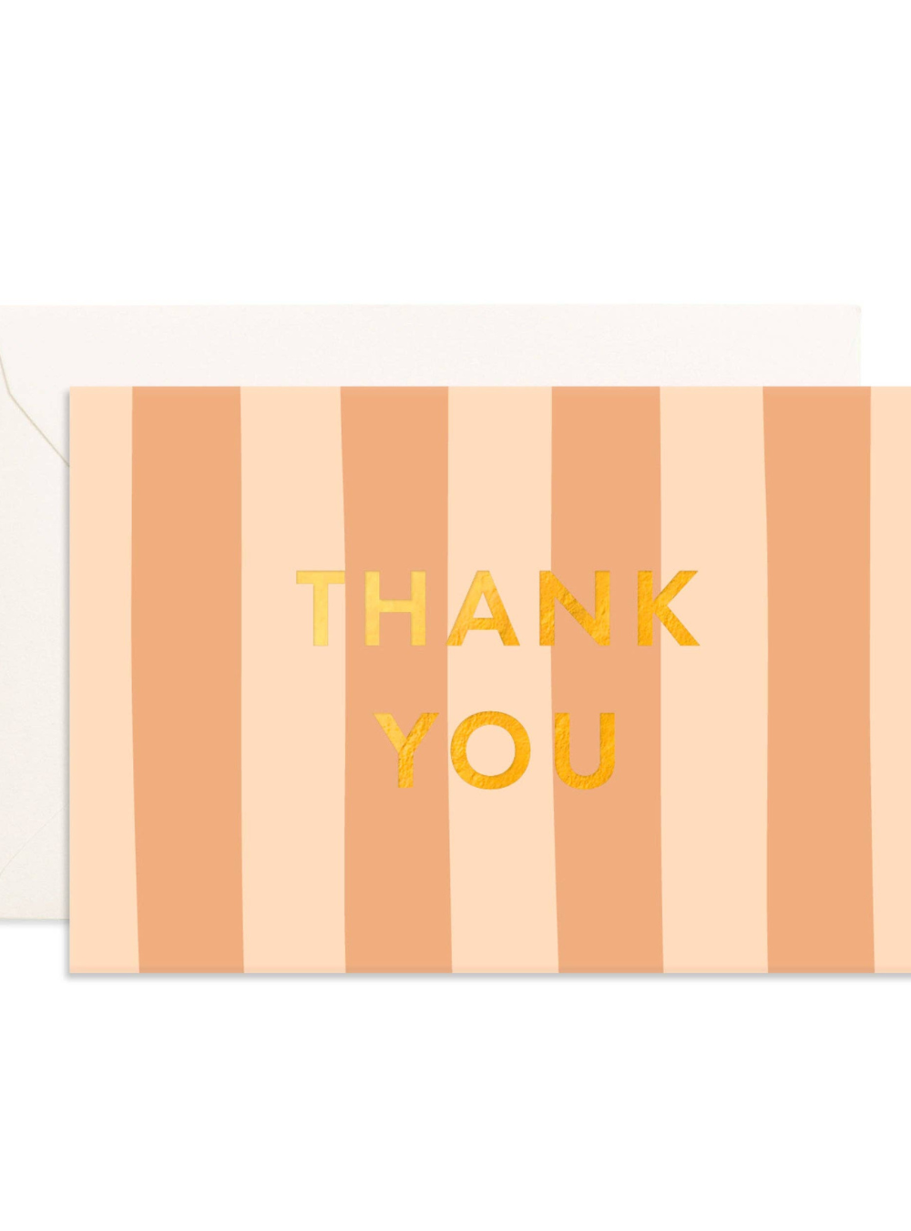 Thank You Corsica Stripe Mini Greeting Card