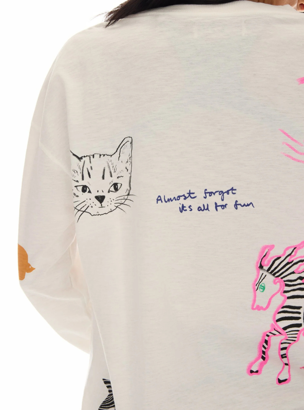 The Animal Illustrated Long Sleeve Tee